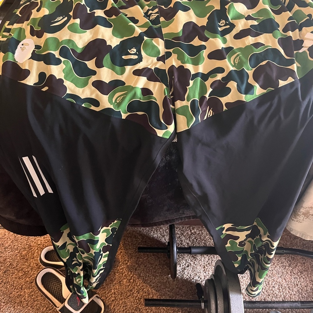 Camouflage and Black Bape x adidas